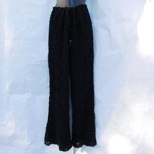 ALEXIS **JADA** FOLD OVER WAISTBAND WIDE LEG PANTS IN BLACK FOREST ALEXIS **JADA** FOLD OVER WAISTBAND WIDE LEG PANTS IN BLACK FOREST